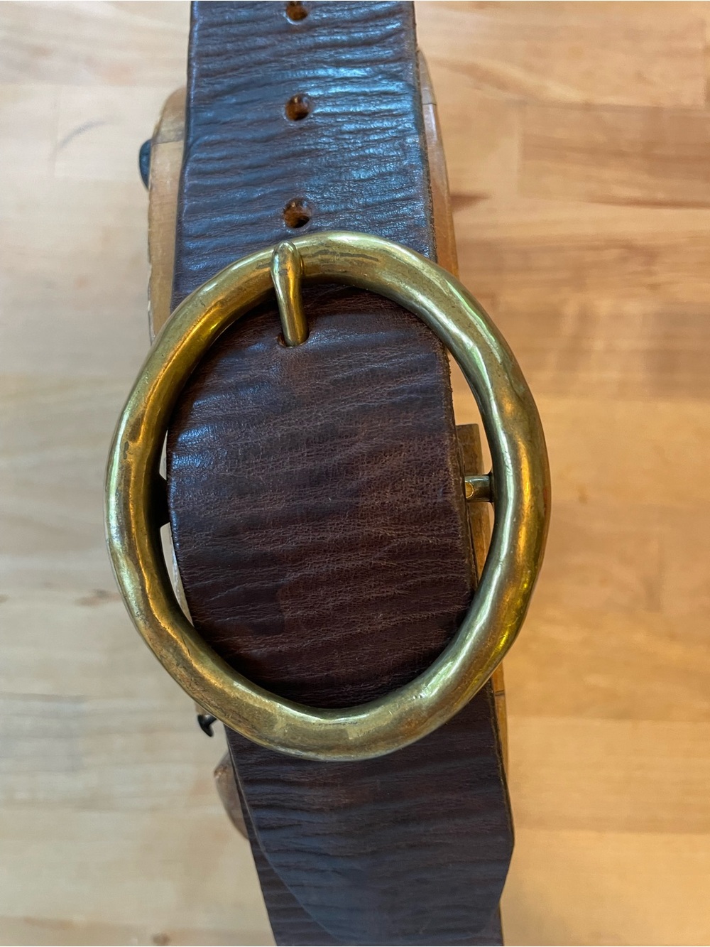 Liz Claiborne Dark Brown Leather Belt Strip